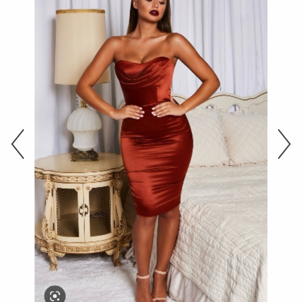 Oh Polly Rust Dress